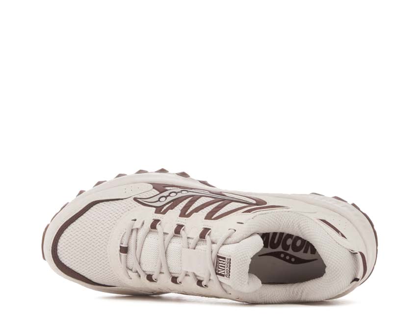 Saucony Grid Peak Sand Burgundy Sohle — ProGrid-Technologie