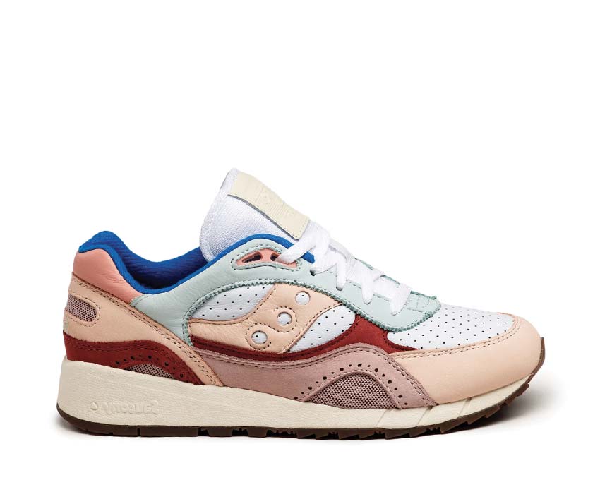Saucony Shadow 6000 White Multi — running homme tige mesh respirante