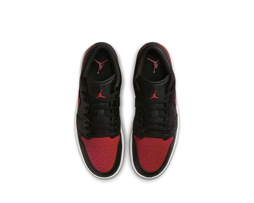 Jordan Air Jordan 1 Low Bred Black Varsity Red Summit White — vista tres cuartos