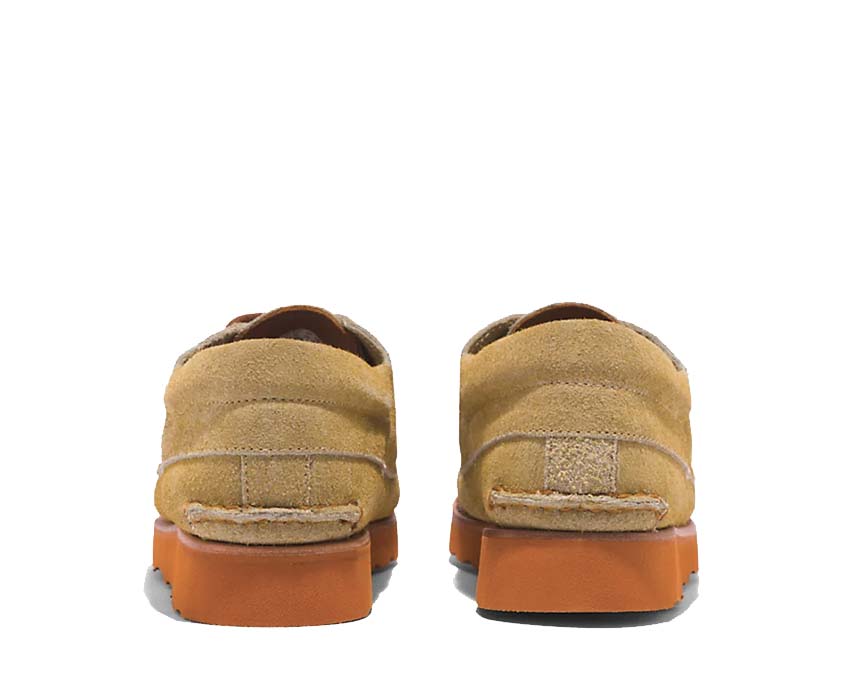 Timberland 3 Eye Wedge VIBRAM Lace Up Beige semelle — semelle compensée VIBRAM