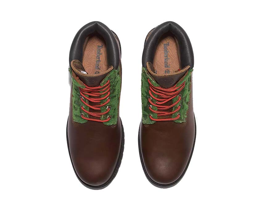 Timberland Heritage Black Pioneers 6 Inch Waterproof Brown suela — suela EVA robusta