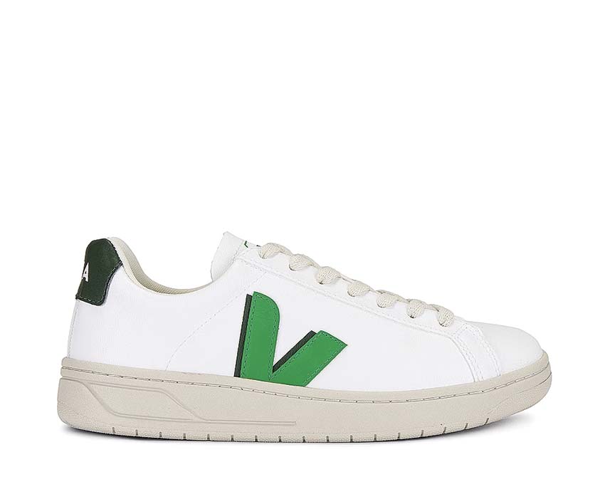 Veja Urca White Leaf/Cyprus — Damen-Sneaker umweltfreundliches Leder