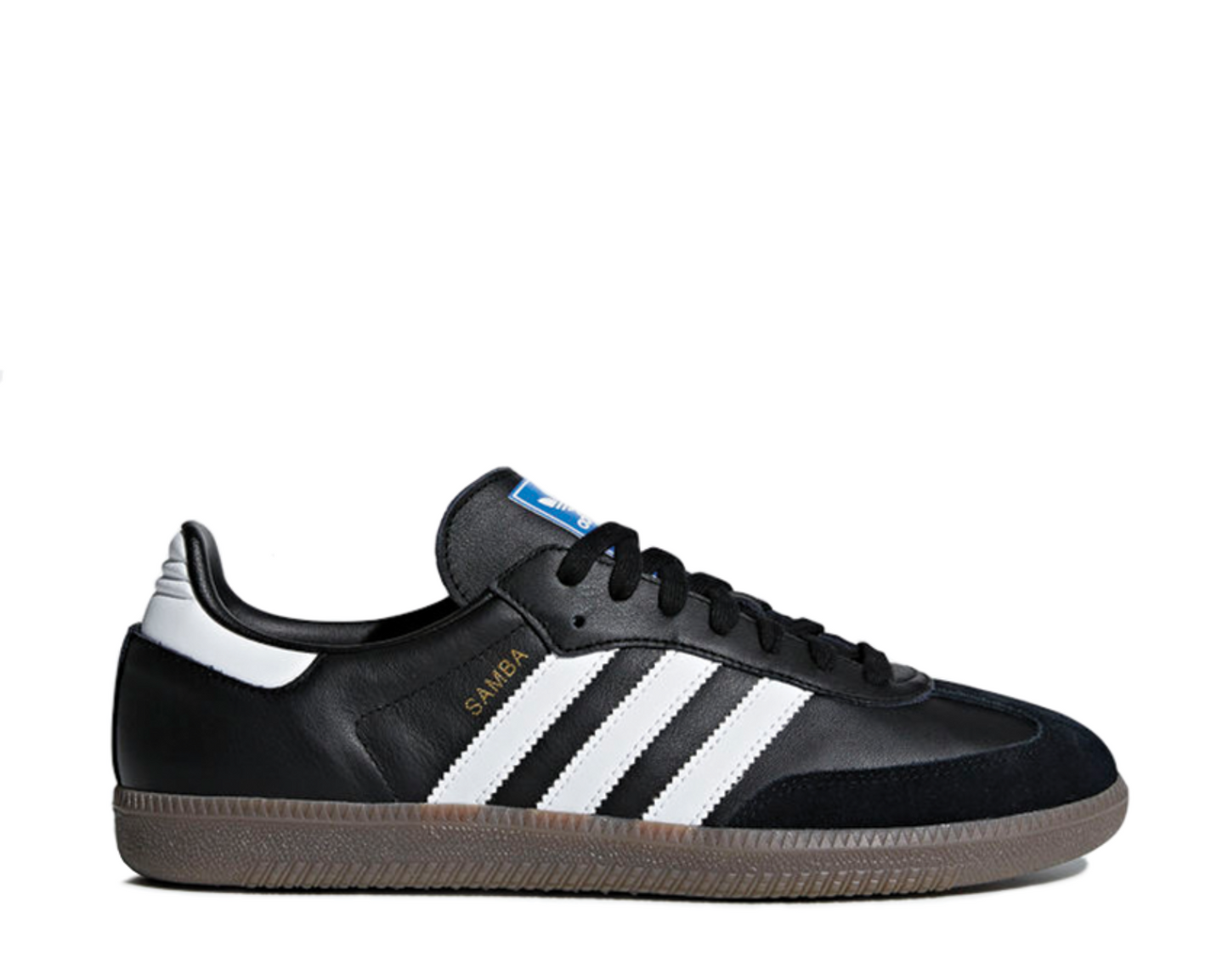 Adidas Samba OG Core Black — Damen-Sneaker schwarzes Leder Gummisohle
