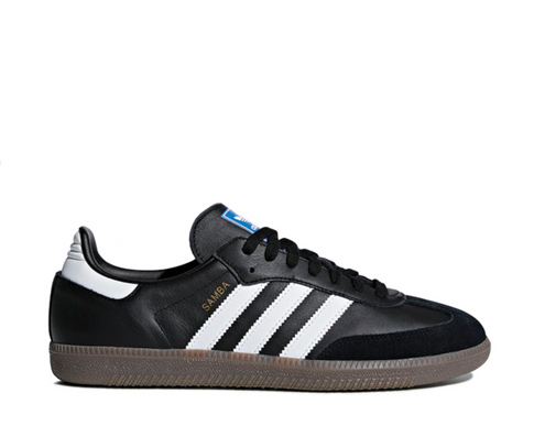 Adidas Samba OG Core Black — Damen-Sneaker schwarzes Leder Gummisohle