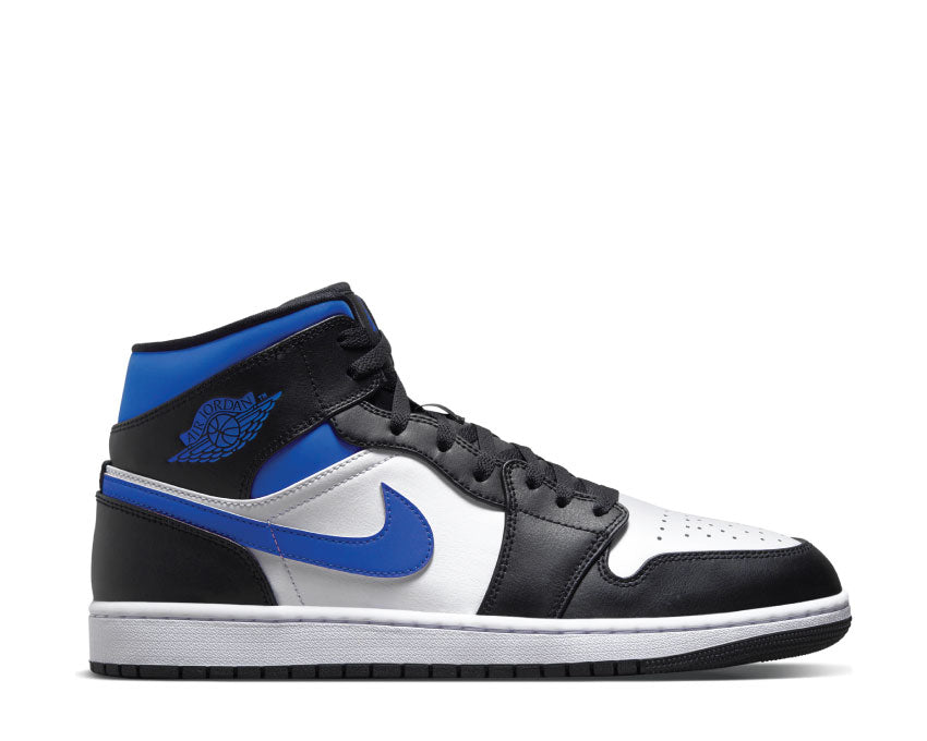 Jordan Air Jordan 1 Mid White Racer Blue — sneaker homme blanc bleu racing
