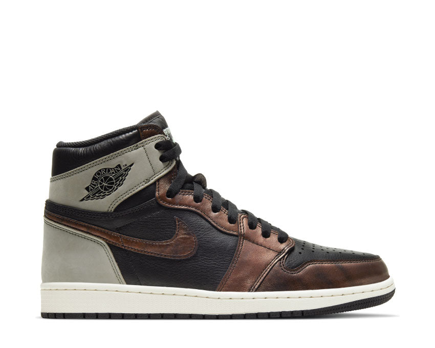Jordan Air Jordan 1 Retro High OG Patina Black Starfish Mint Light Army — sneaker hombre multicolor