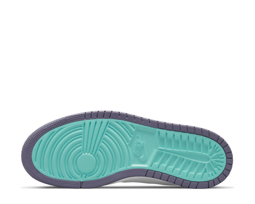 Jordan Air Jordan 1 Zoom Air Comfort Tropical Twist détail — tige cuir blanc