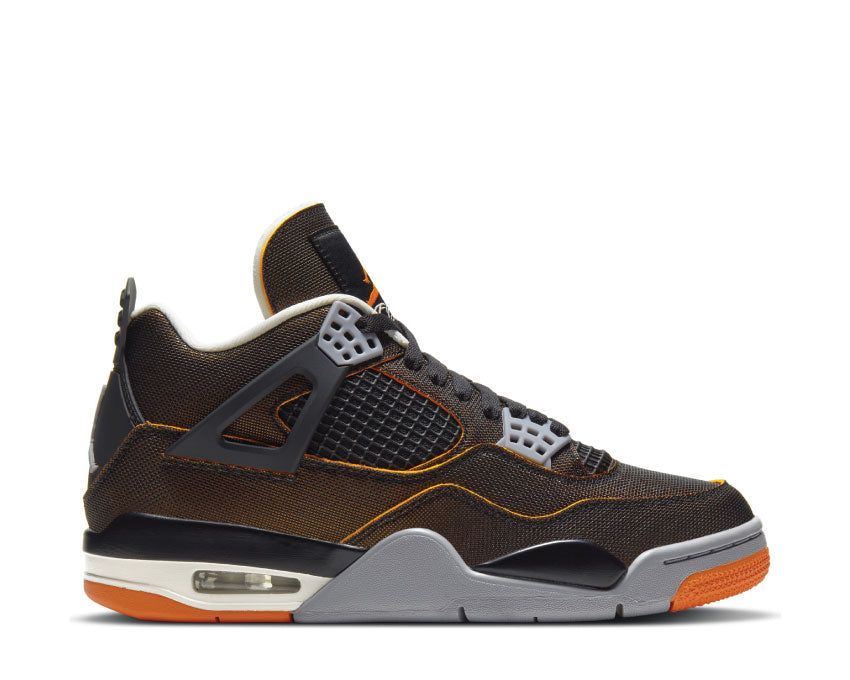 Jordan Air Jordan 4 Retro SE W Starfish Sail Black Starfish LT Smoke Grey — sneaker femme orange gris