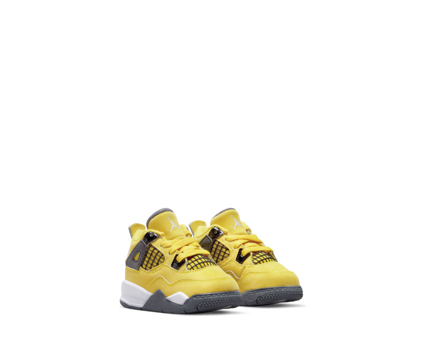 Jordan Air Jordan 4 Retro TD Tour Yellow Seitenansicht — Mesh TPU Kleinkind