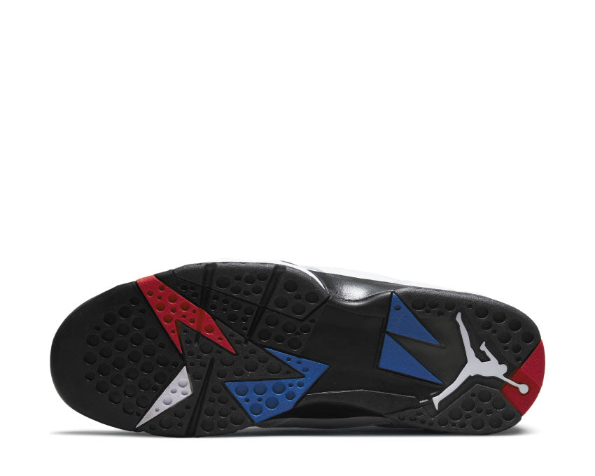 Jordan Air Jordan 7 Retro PSG White Red Navy — logo PSG bordado