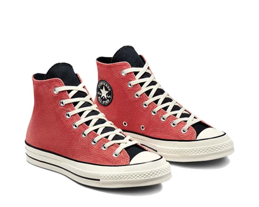 Converse Chuck 70 Hi Rhubarb Pie vue latérale — toile colorée tige montante originale