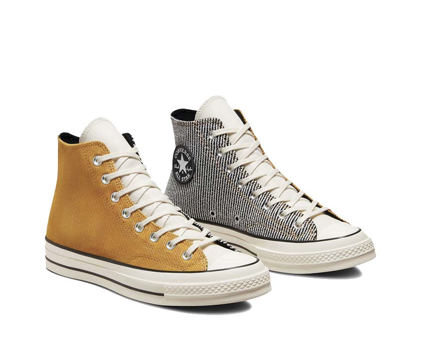 Converse Chuck 70 Hi Burnt Honey vue latérale — toile premium teinte chaude automnale
