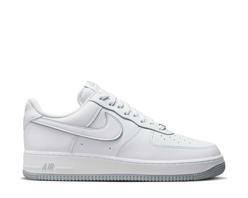 Nike Air Force 1 '07 White Wolf Grey — sneaker homme cuir blanc gris