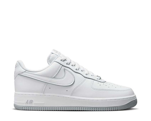 Nike Air Force 1 '07 White Wolf Grey — sneaker homme cuir blanc gris