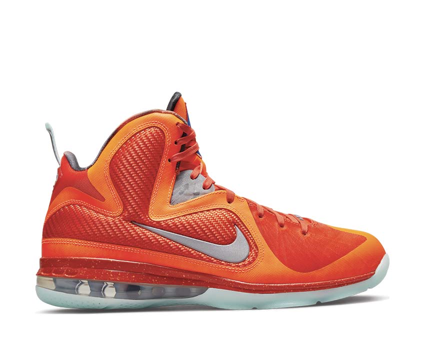 Nike Lebron IX Total Orange — sneaker hombre basketball naranja vivo