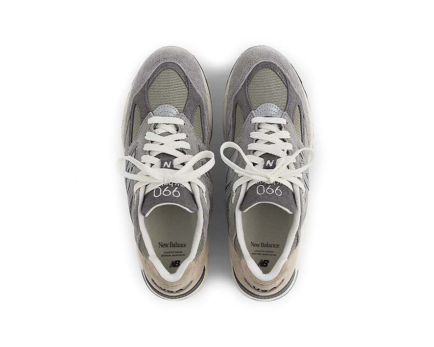 New Balance 990v2 Marblehead/Incense — Rückansicht made in USA