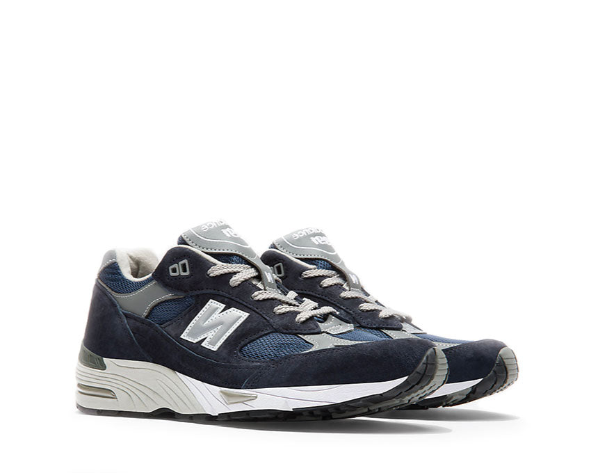 New Balance 991 Navy vue latérale — amorti ENCAP made in UK