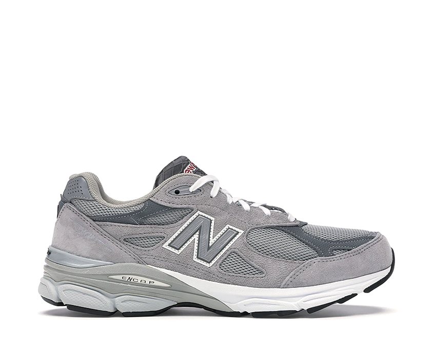 New Balance 990 Grau Made in USA — Herren Sneaker Mesh Wildleder ENCAP