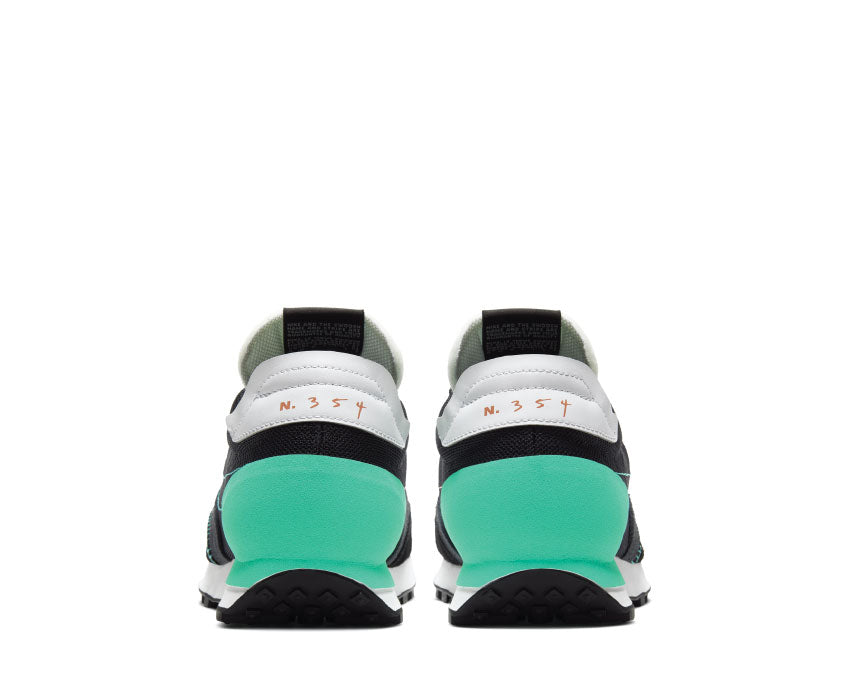 Nike Daybreak Type N.354 Black Menta Detail — Textilschaft