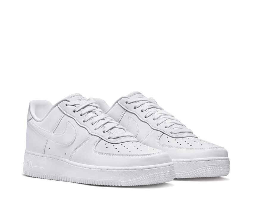 Nike Air Force 1 '07 Fresh White semelle — Air-Sole cupsole blanc