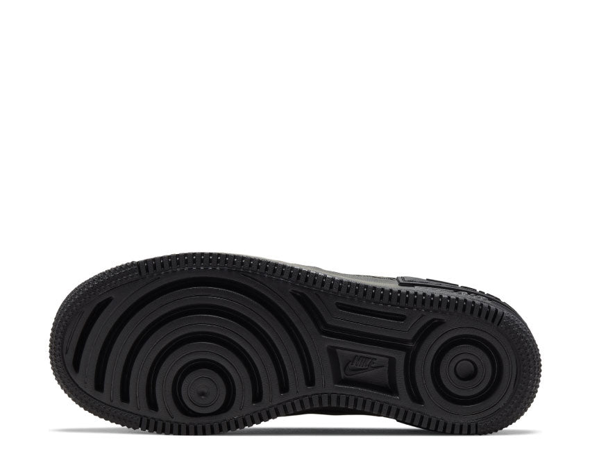 Nike Air Force 1 Shadow Black — Rückansicht Shadow Plattform