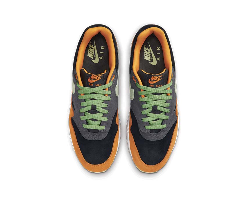 Nike Air Max 1 Prm Anthracite Honeydew detalle — parte superior mesh cuero