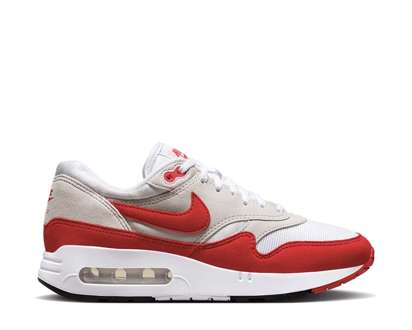 Nike Air Max 1 86 W White University Red — sneaker femme amorti Air OG