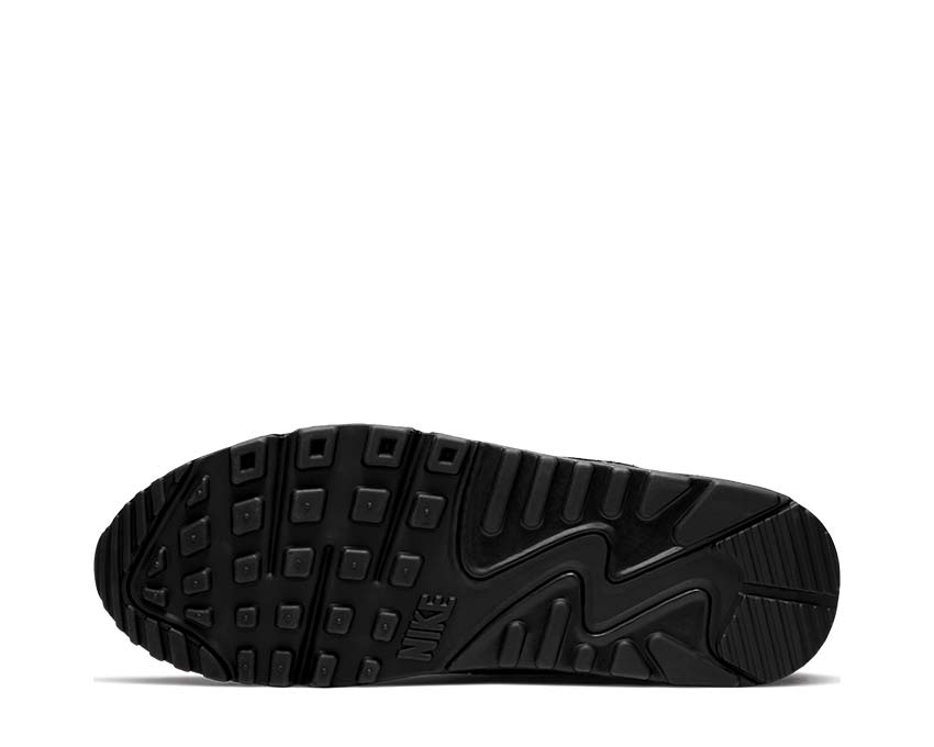 Nike Air Max 90 Black Total Orange — Draufsicht