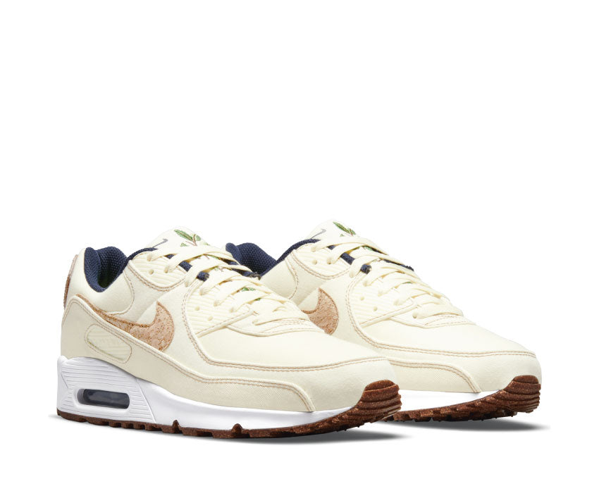 Nike Air Max 90 SE Coconut Milk vue latérale — tige cuir et mesh