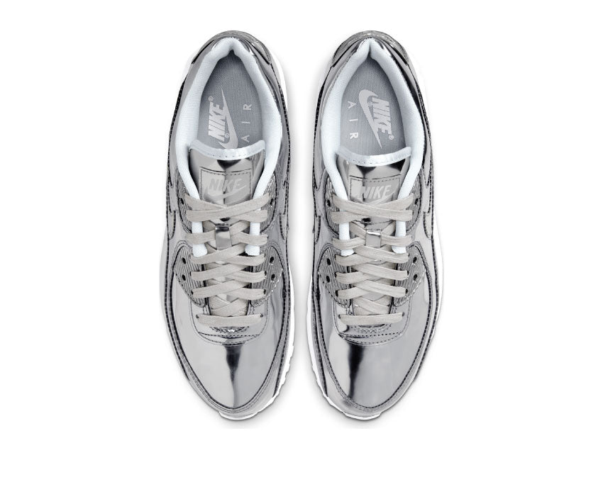 Nike Air Max 90 W SP Metallic Silver Detail — Mesh-Schaft