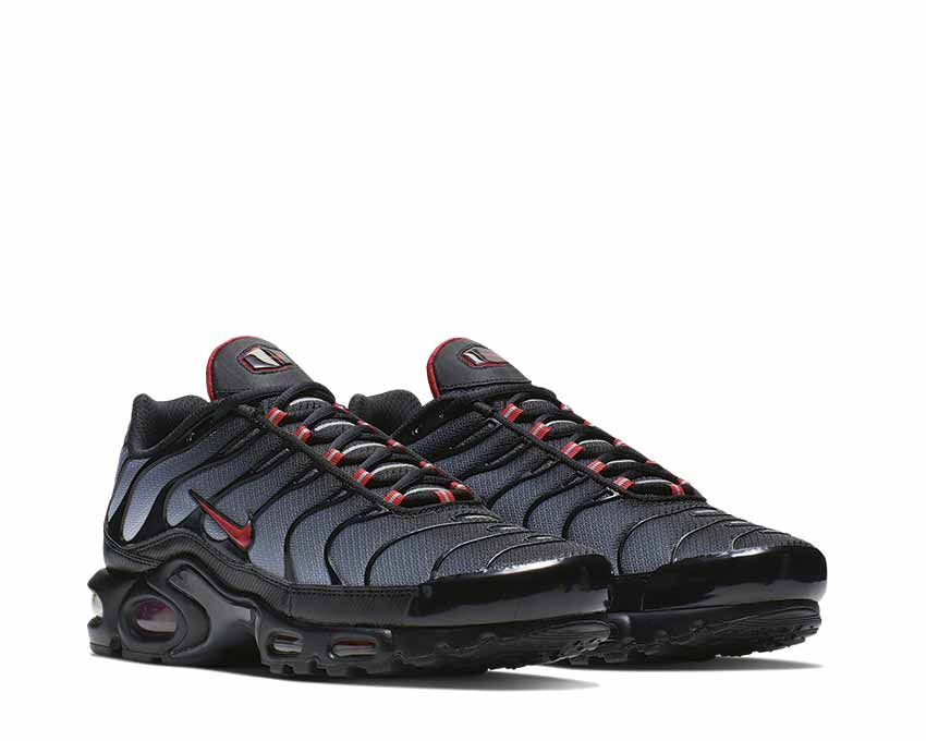 Nike Air Max Plus Black Gradient vue latérale — mesh gradient noir