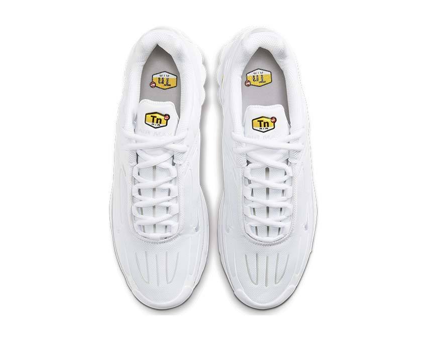 Nike Air Max Plus III White détail — tige mesh renforcée