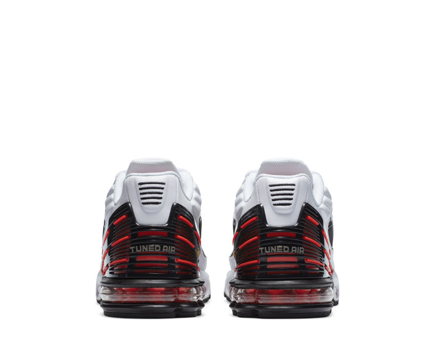 Nike Air Max Plus III White Team Orange suela — suela Tuned Air visible