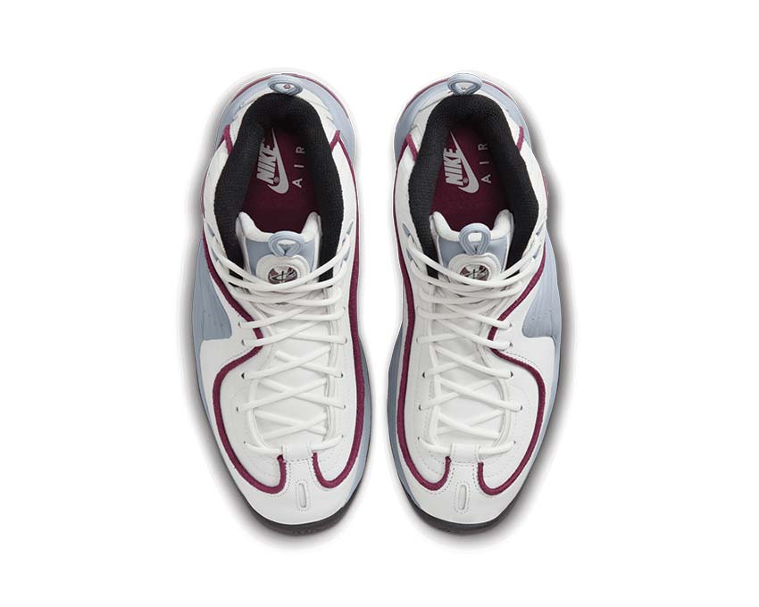 Nike Air Penny 2 Summit White Rosewood Detail — Rosewood Leder Obermaterial