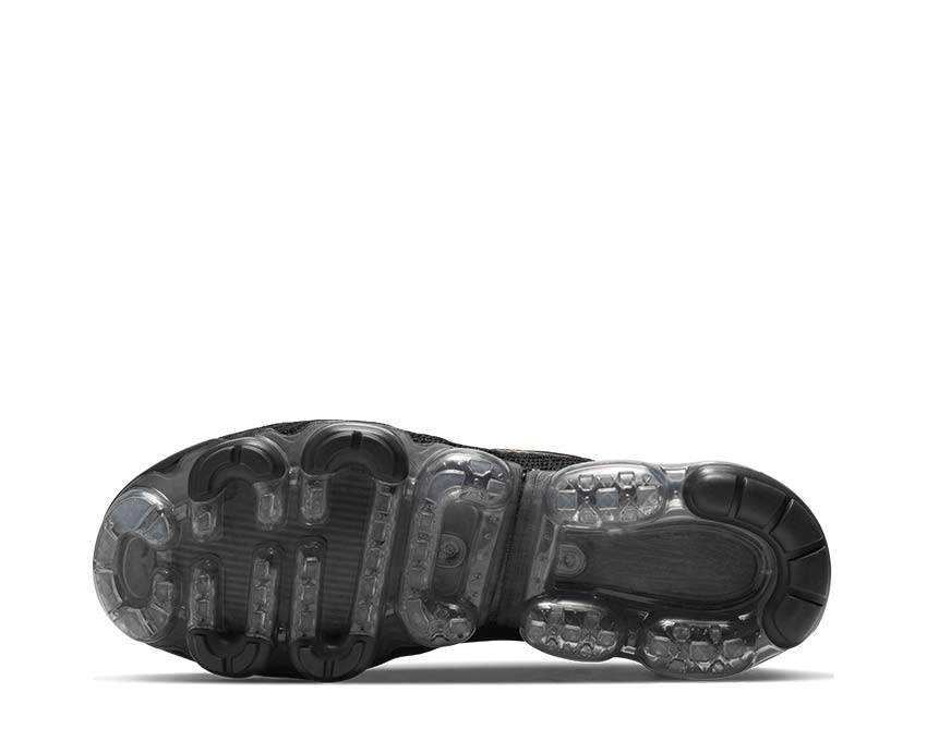 Nike Air Vapormax Flyknit 3 Black Total Orange — vista inferior