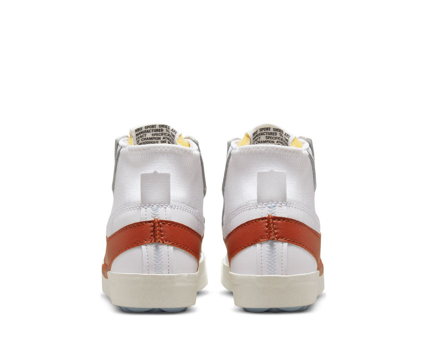 Nike Blazer Mid '77 Jumbo White Dark Russet semelle — semelle Blazer vintage