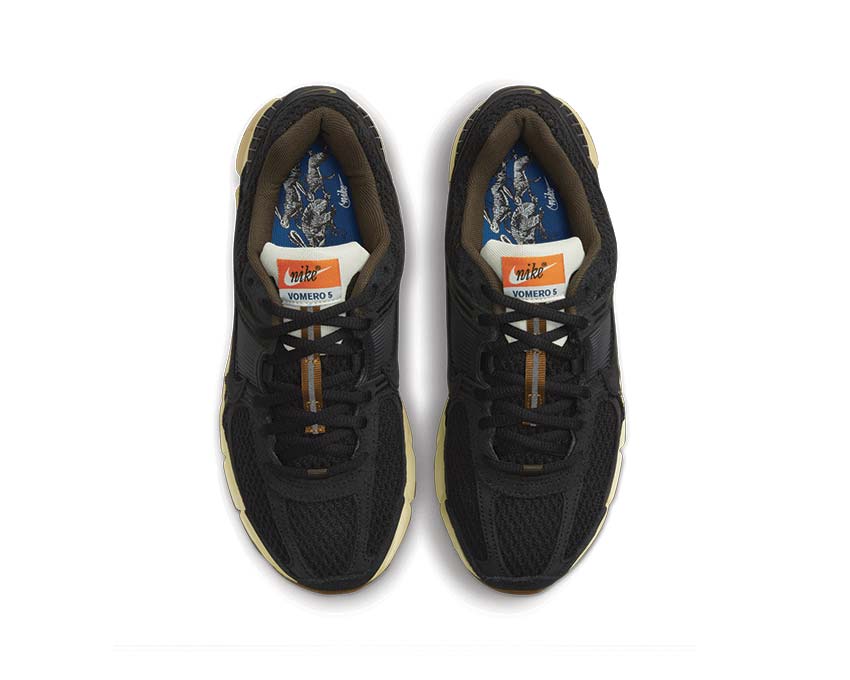 Nike Zoom Vomero 5 PRM Black Sesame détail — tige mesh stratifiée